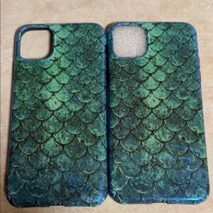 Green Scale Pattern Phone Case. iPhone 11 Pro Max